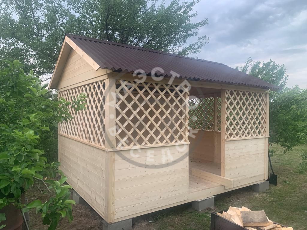 «Домик» беседка 3х4 2скатная